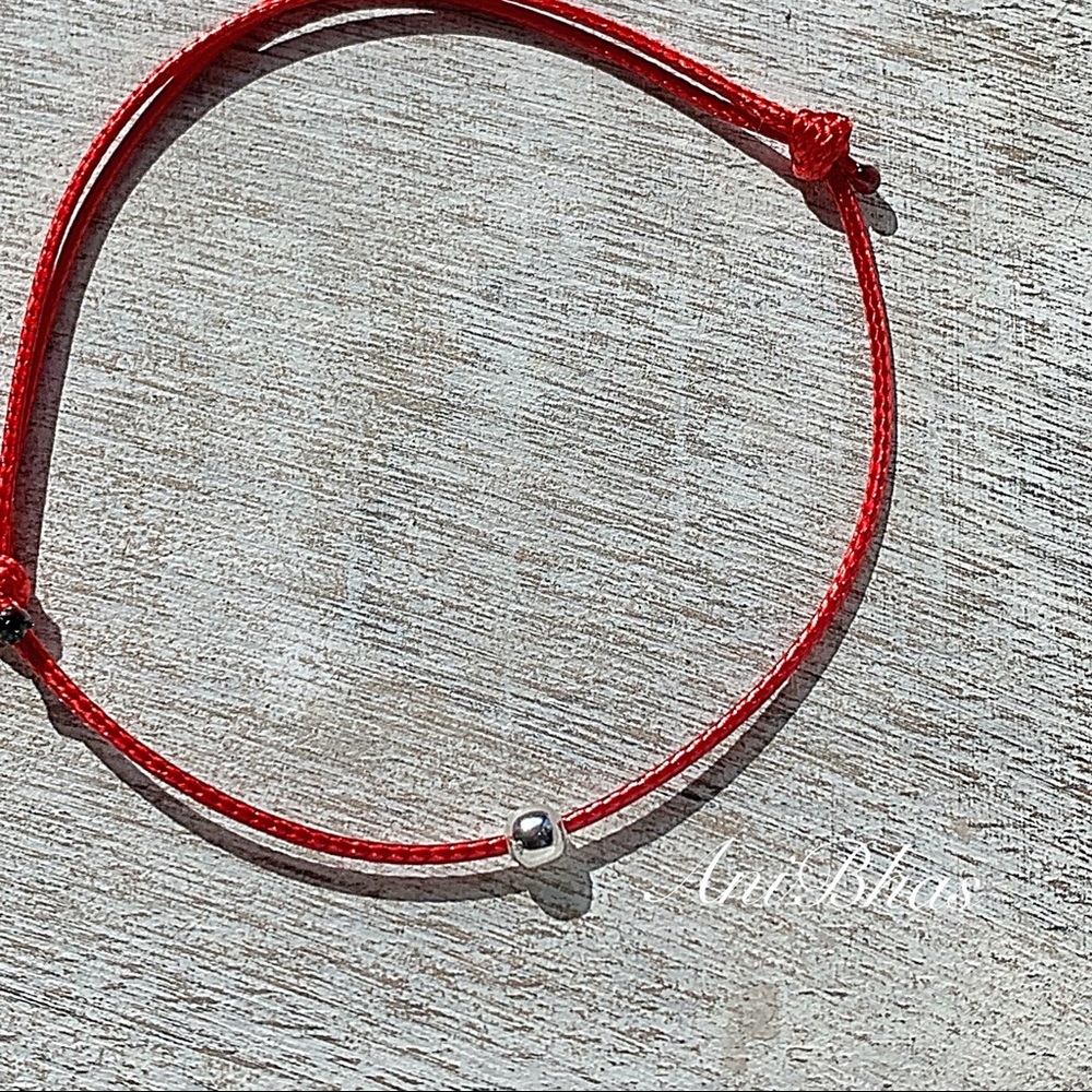 Men’s Red String Bracelet Wax Cord Bracelet